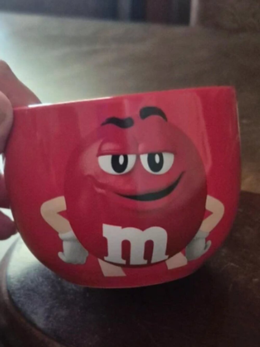 M&M's Bowl Candy Dish Classic Character 2021 Mars Red Ceramic Small